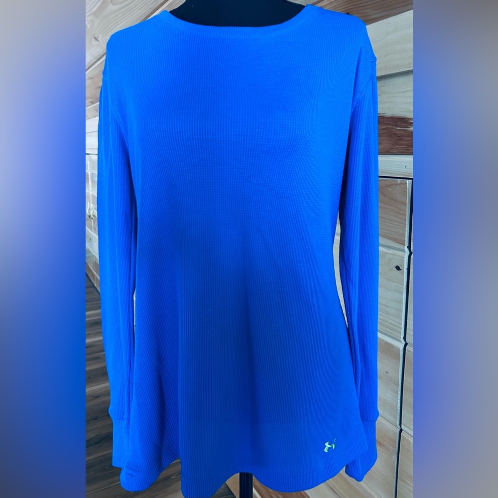 Under Armour Women's Cobalt Blue Long Sleeve Henley Top